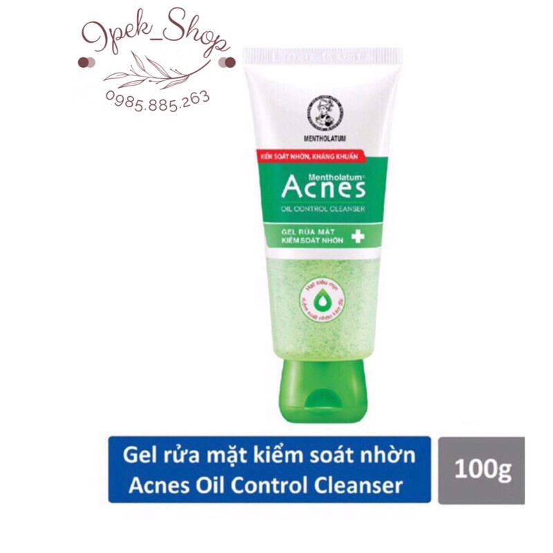 Sữa rửa mặt ACNES Kháng khuẩn Kiểm soát nhờn 100g - Ipek_Shop