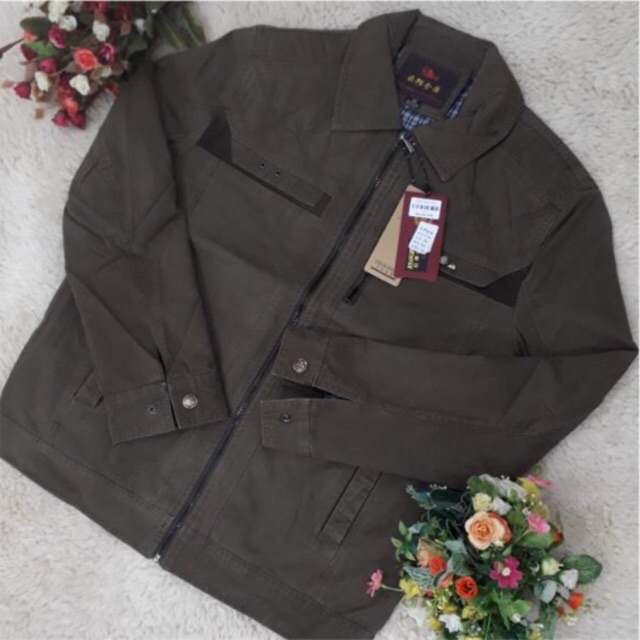 [Mã SKAMA06 giảm 8% tối đa 50K đơn 250K] Áo khoác Kaki Nam Trung Niên giá rẻ