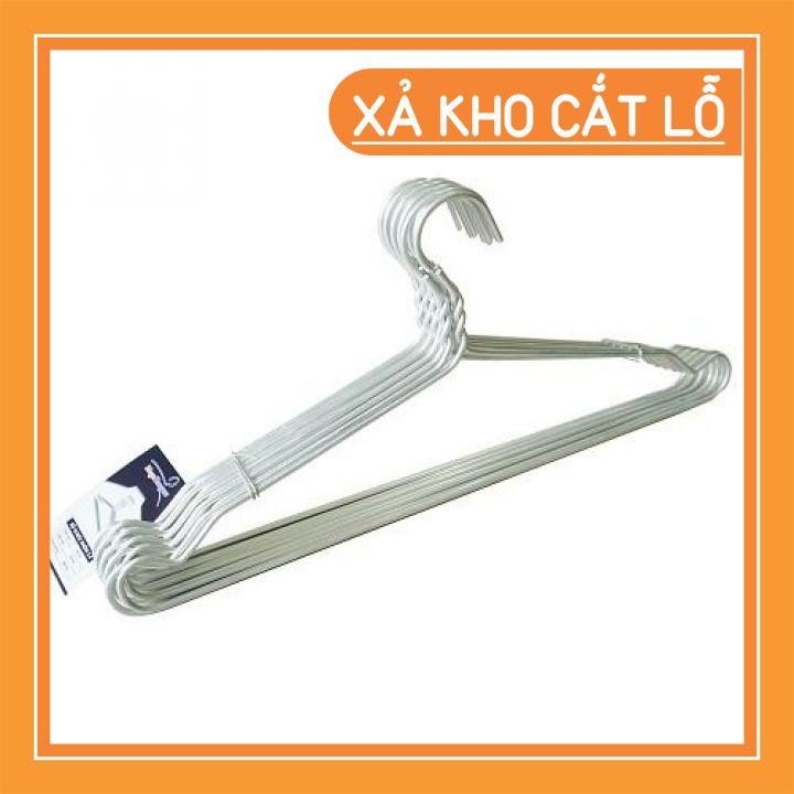 [Mã LIFE20KALL giảm 10% đơn 50K] 10 Móc nhôm phơi quần áo người lớn | Móc nhôm inox phơi đồ treo đồ