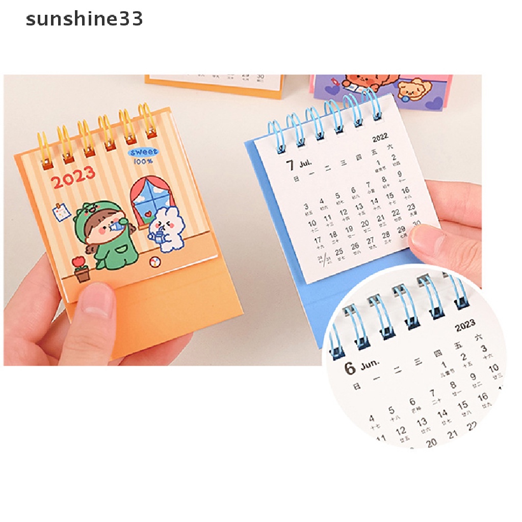 Lịch Năm 2023 Mini Để Bàn Họa Tiết Hoạt Hình Dễ Thương