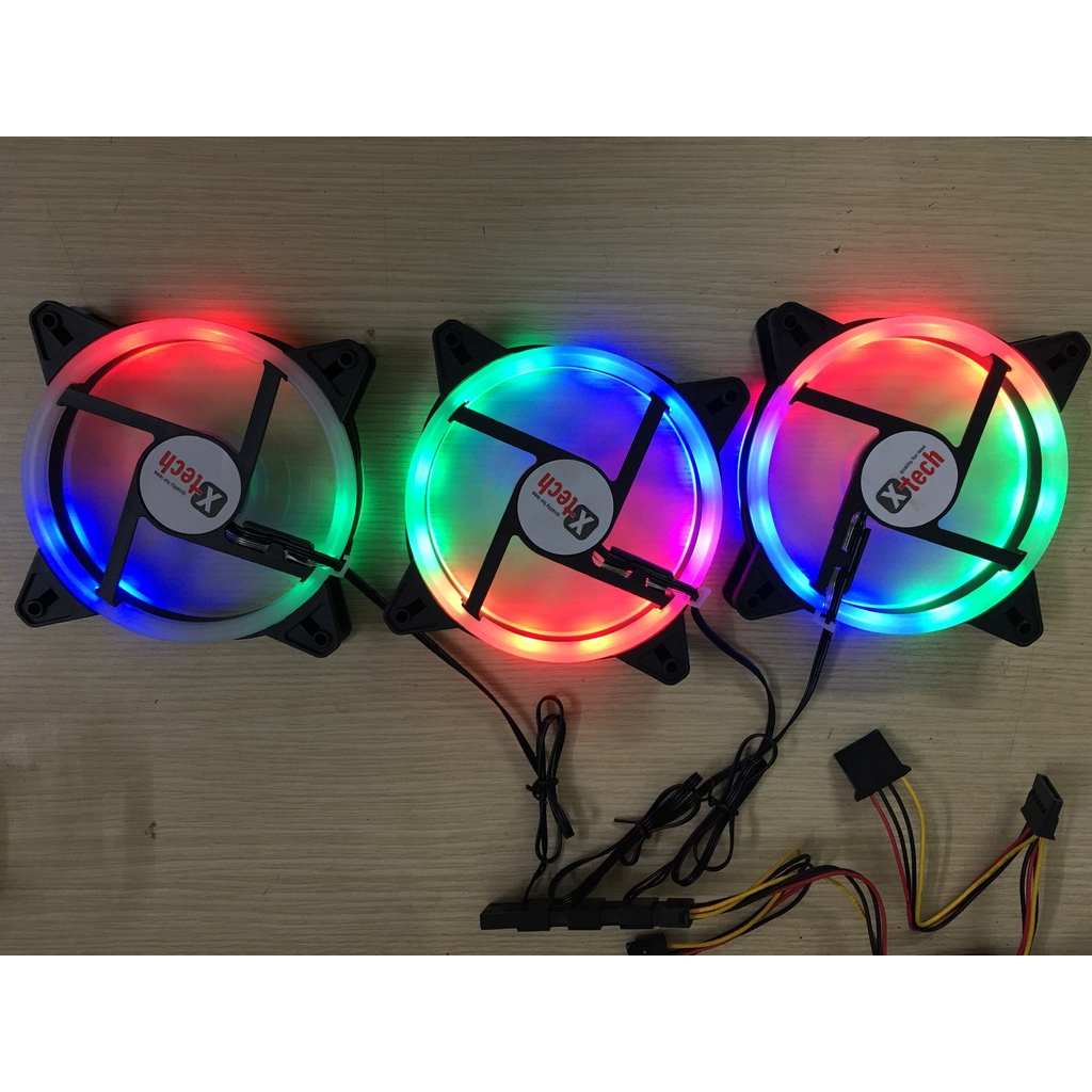 Quạt tản nhiệt cho case - Fan case Xtech LED RGB RAINBOW VA10-VA20