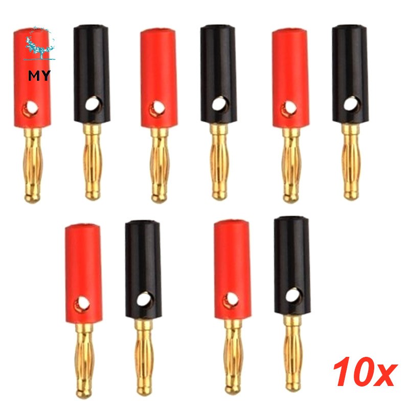 Set 10 đầu nối jack cắm bắp chuối 4mm cho loa