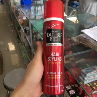 DOUBLE RICH mousse bọt tạo kiểu tóc STRONG HOLD 150ml (MẪU MỚI)