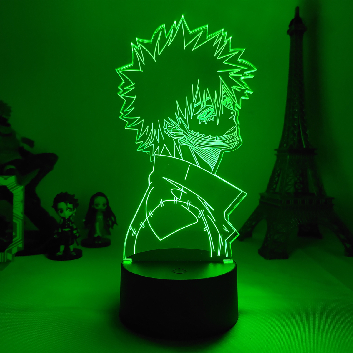 Japanese anime my hero academy academic Darby Acrylic 3d lights led lights for bedroom decoration Cool manga gift for him Rgb colorful night light Darby