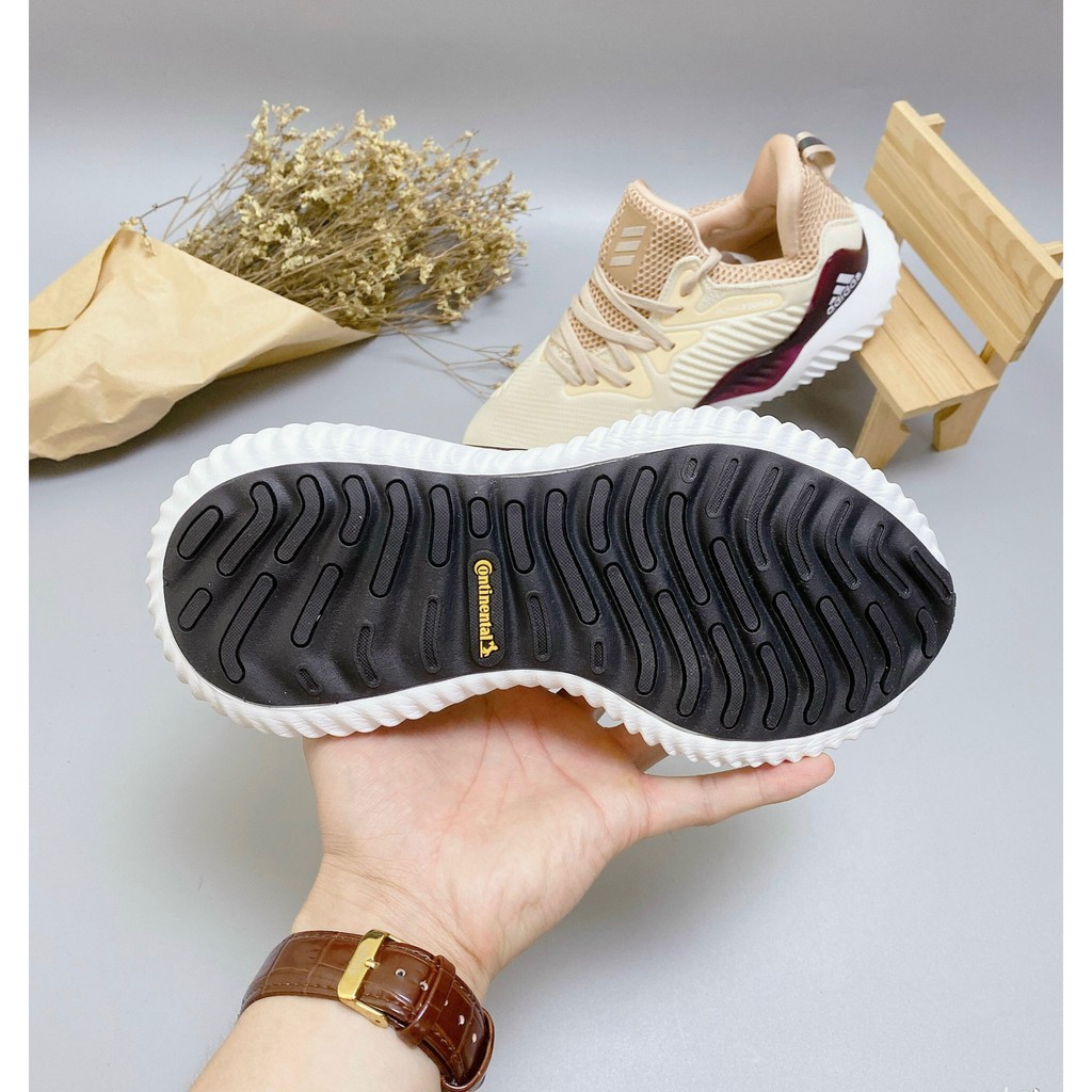 [FreeShip+Giá Hủy Diệt] Giầy Alphabounce xịn sò Full phụ kiện, Giày thể thao nam nữ Sneaker Alphabounce kem sữa