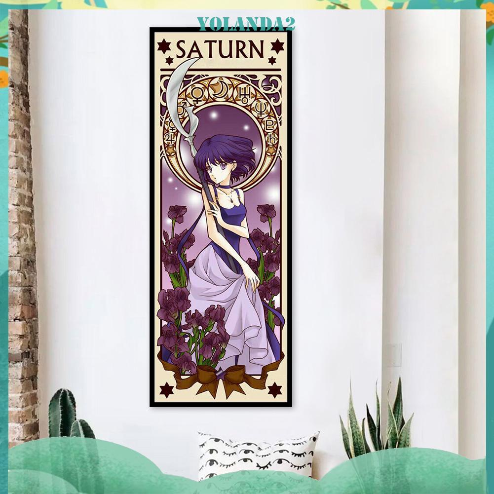 Bộ tranh thêu chữ thập 11CT 30x85cm hình nữ chiến binh trang trí nhà ở