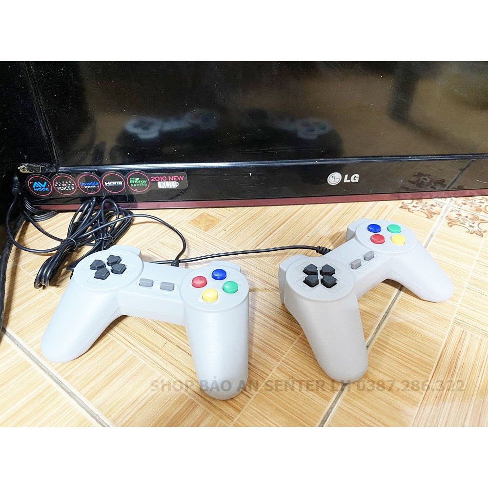Bộ Đôi Tay Cầm Máy Chơi Game 4 Nút IB Station 600 trò phiên bản AV Cực Nhạy