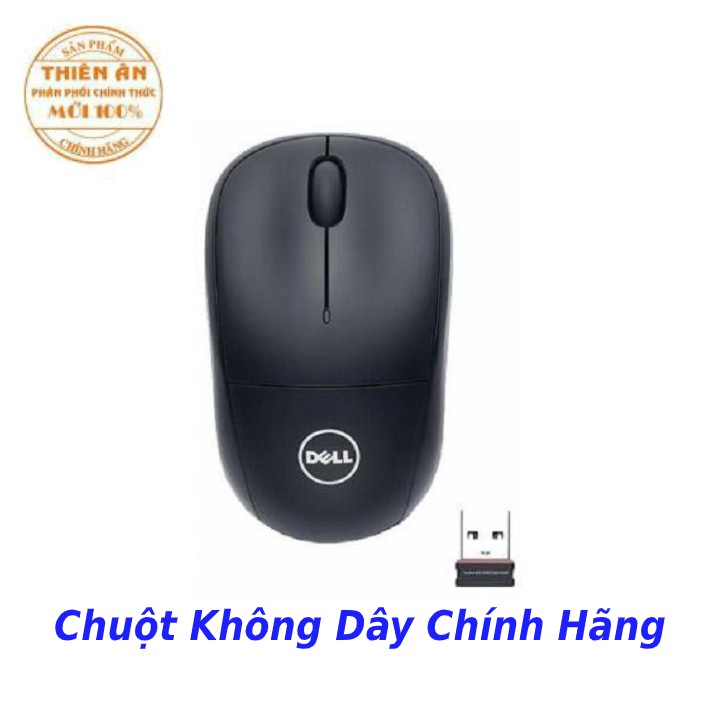 Chuột Không Dây Dell WM126 Chính Hãng - Chuột Dell WM126 Pin 1 Năm Dùng Được Cho Macbbok - Bảo Hành 12 Tháng