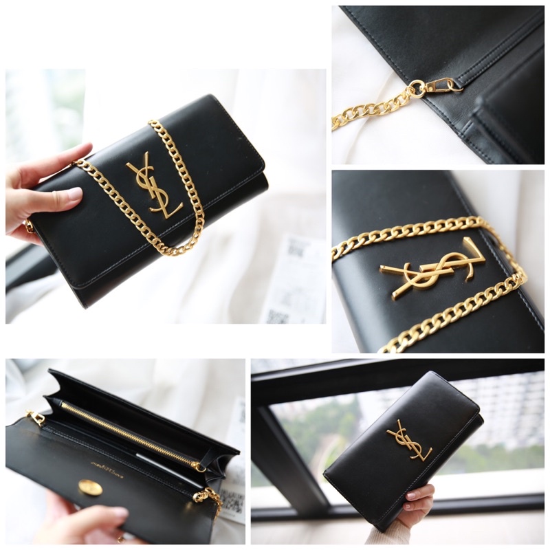 Túi kẹp nách ysll size24cm mầu đen