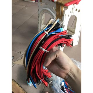 Cáp sạc ngắn cho ip type C dây dù
