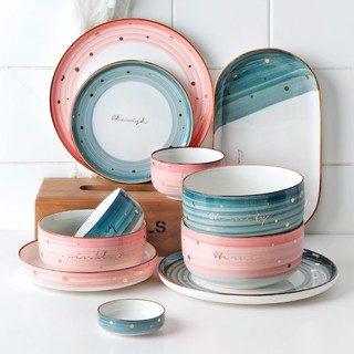 Bộ Chén Dĩa Bằng Gốm Sứ Phong Cách Bắc Âu