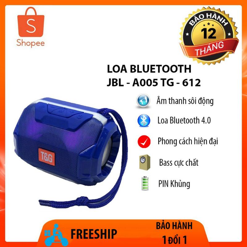 Loa Bluetooth A005 TG-162 Bass Khủng Pin Trâu, Bảo Hành 12 Tháng