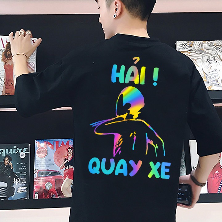 Áo Thun Nam Nữ Phản Quang Bảy Màu Nhiều Mẫu, Cá Tính, Giá Rẻ, Hình In To Đep Tỏa Sáng Thu Hút Ánh Nhìn unisex nam nữ giá