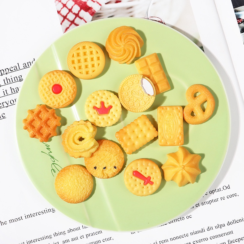 Keo Dán Hình Bánh Sandwich/Bánh Quy/Kem/Bánh Quy/Đồ Ăn Bằng Nhựa Resin Thủ Công diy Dành Cho Trẻ Em