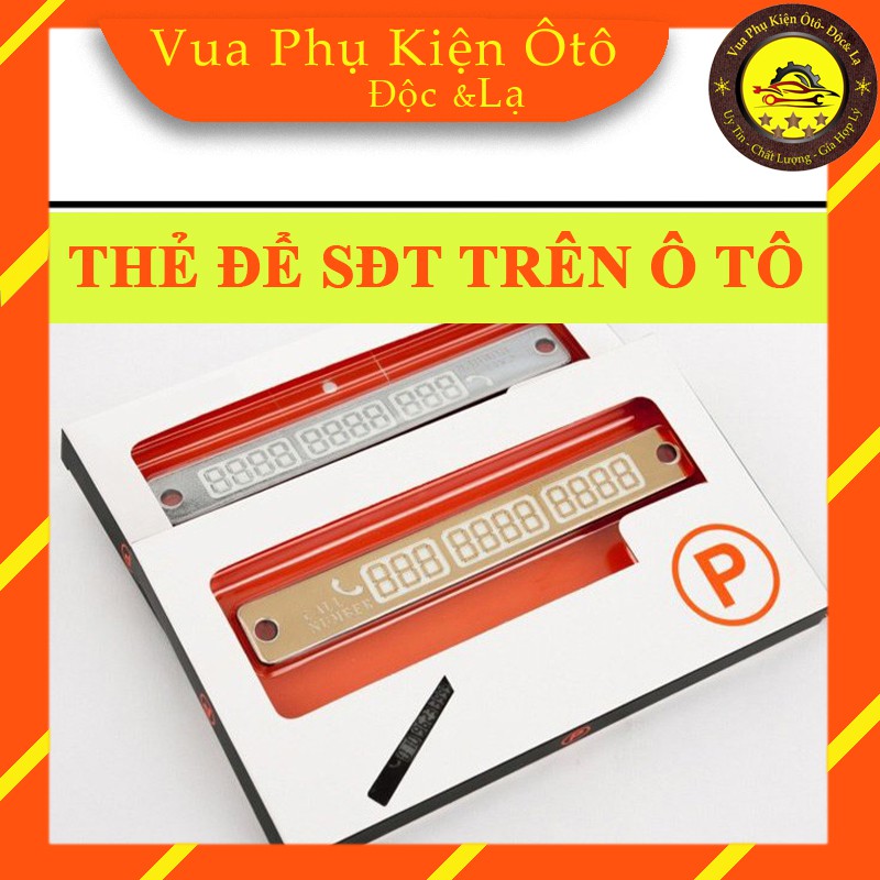 THẺ ĐỂ LẠI SỐ ĐIỆN THOẠI TRÊN Ô TÔ