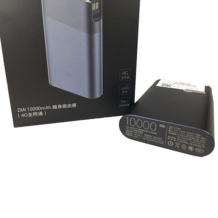 ZMI MF885 phát wifi từ sim 3G/4G kiêm sạc dự phòng 10000mAh - Bộ phát wifi 4G Xiaomi MF885