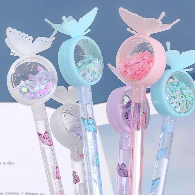 Bút gel mực đen nhiều mẫu cute dễ thương cho học sinh sinh viên - VPPBG30