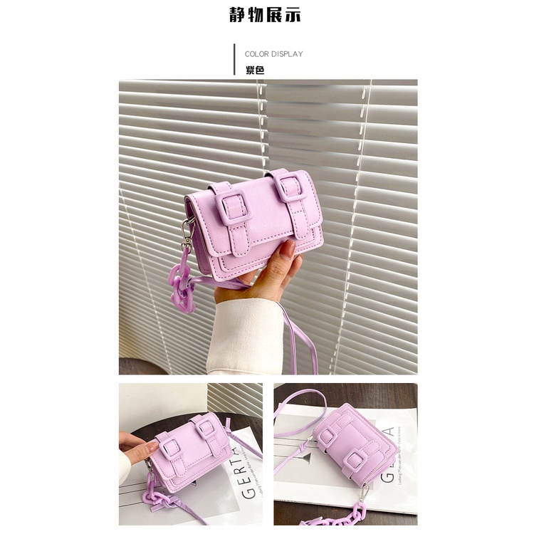 Túi Đeo Chéo Mini Hình Vuông Phong Cách Hàn Quốc Thời Trang Mùa Hè 2021