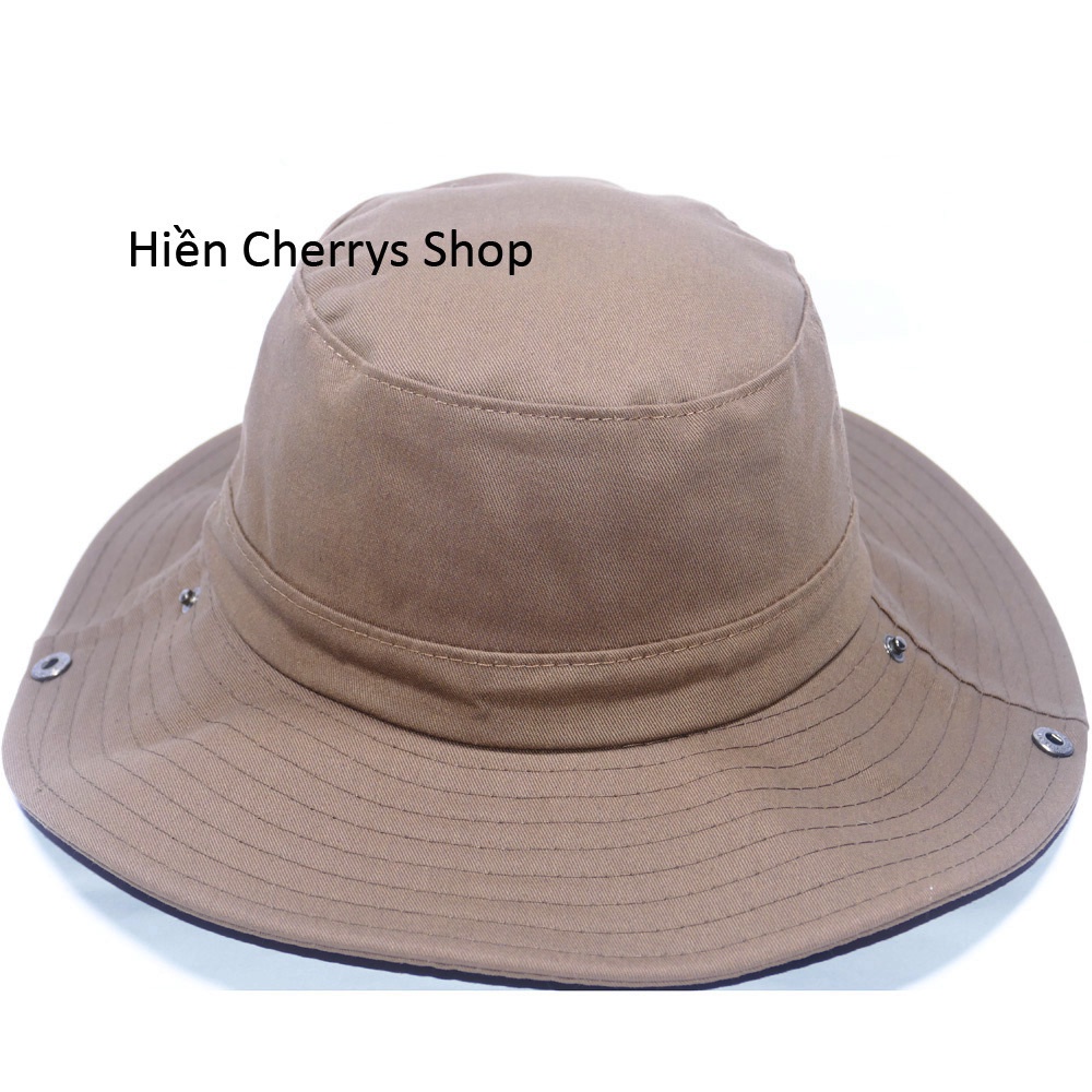 [ Nhiều mẫu ] Nón tai bèo nam vành rộng 8,5 cm thêu chữ A-X kết hợp vải cotton tốt mềm mại