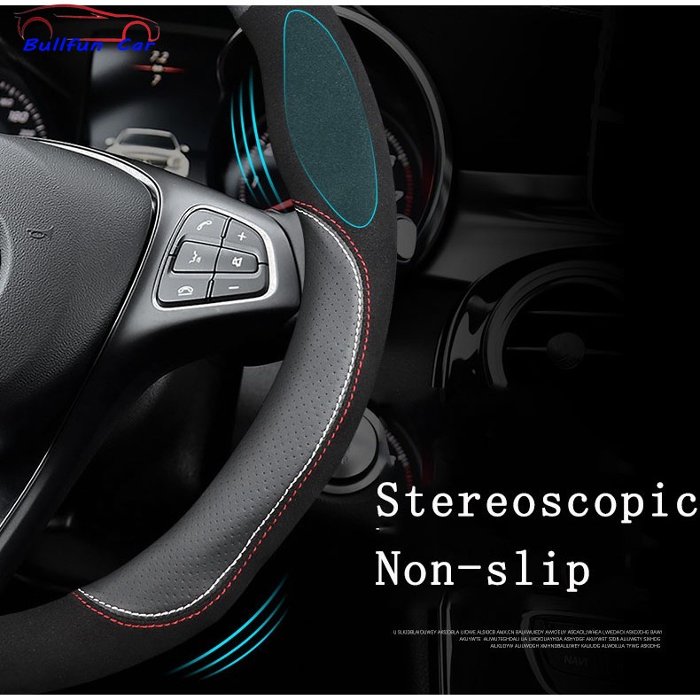 Bọc vô lăng xe hơi Ford Fiesta Focus Mustang Ranger Kuga EcoSport bằng da mỏng chống trượt