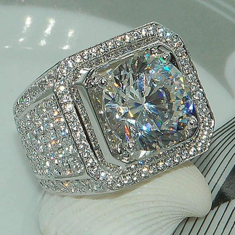 Nhẫn Đính Đá Mạ Vàng 18K Siêu Đẹp Bền Màu