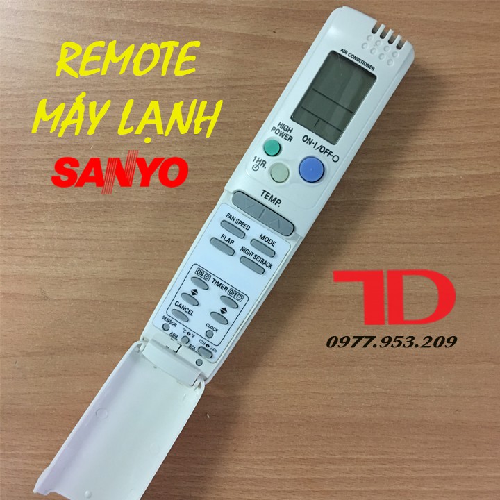 ĐIỀU KHIỂN MÁY LẠNH SANYO DÀI