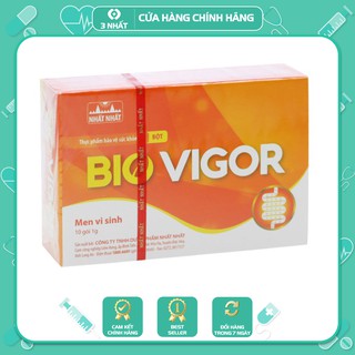 Men vi sinh Bio Vigor hộp 10 gói, hỗ trợ giảm rối loạn tiêu hóa