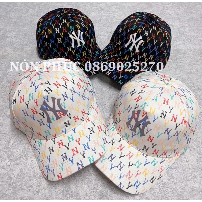 MŨ LƯỠI TRAI THÊU NY VẢI IN NHIỀU MÀU HOTTREND