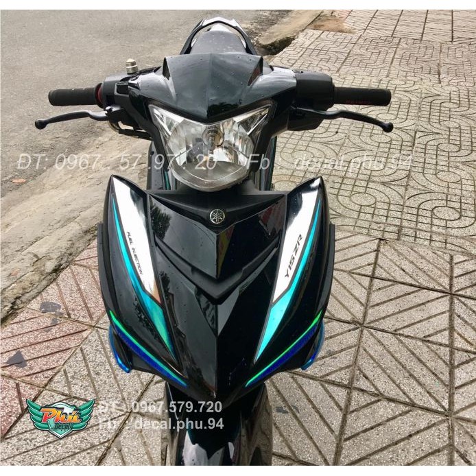 Tem Exciter 150 Y15ZR Đen bạc Crom (B)