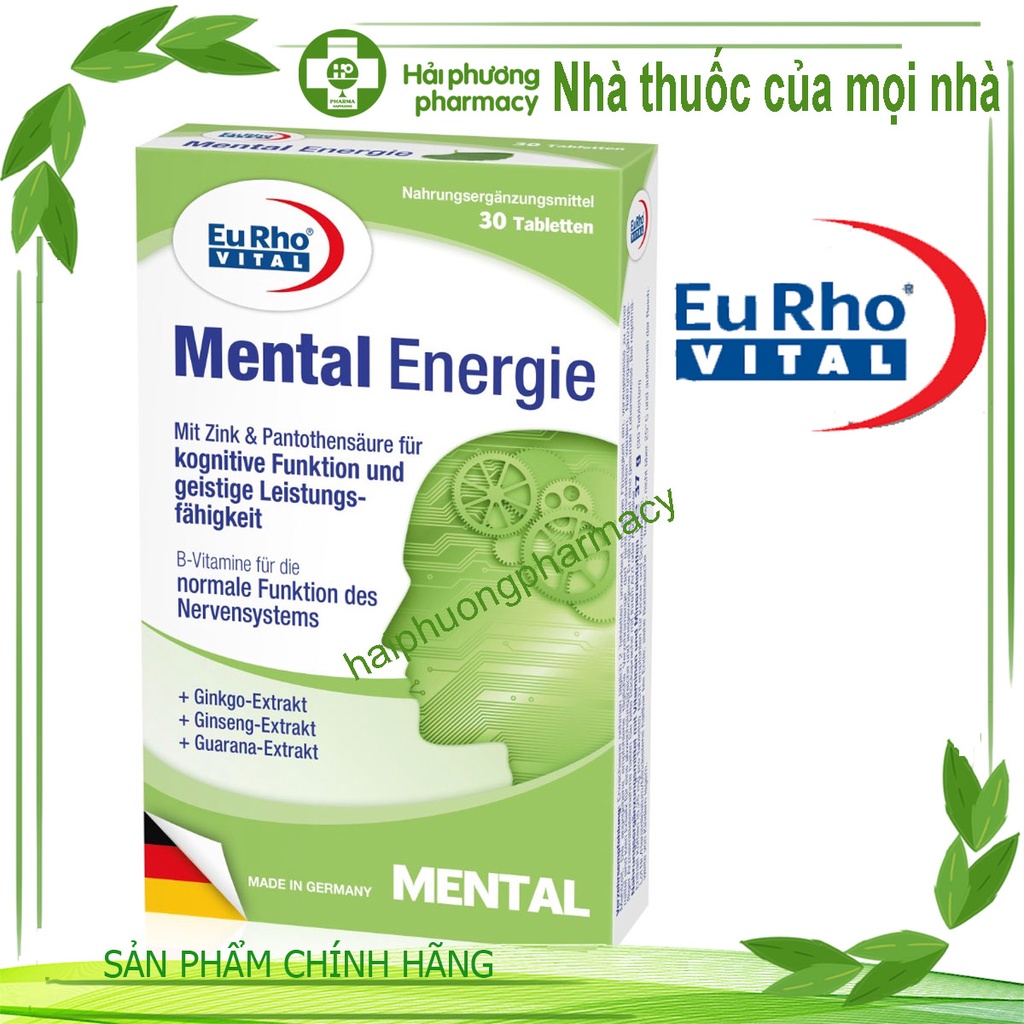 Viên uống bổ não EuRho Vital Mental Energie