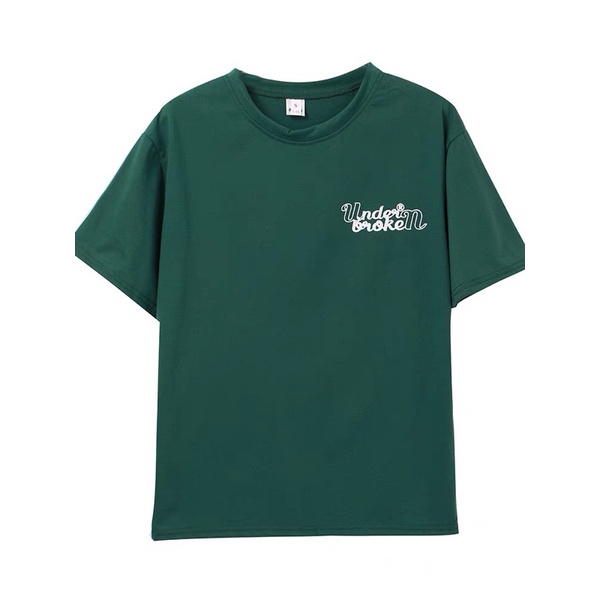 Áo Phông Under Broken Unisex Màu Xanh Đậm
