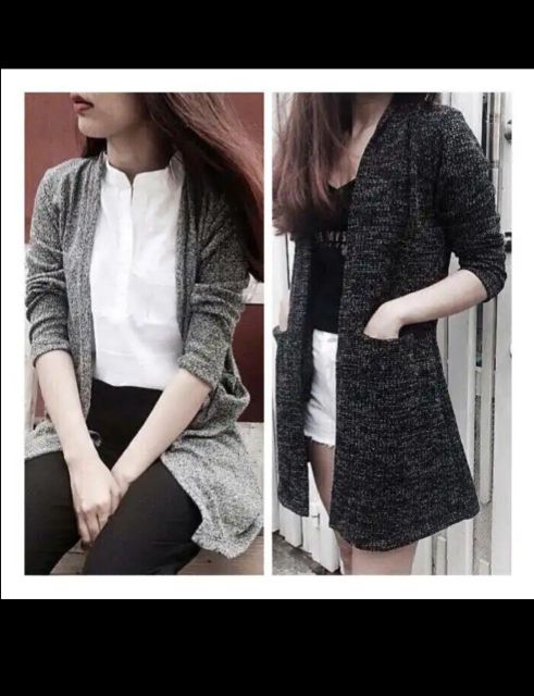 Áo Khoác Len dệt mỏng nhẹ