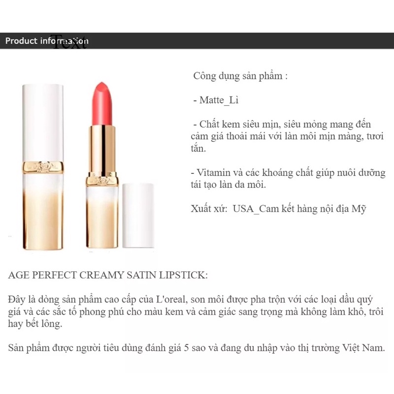 Son môi Lo.real mẫu mới cao cấp hàng Mỹ