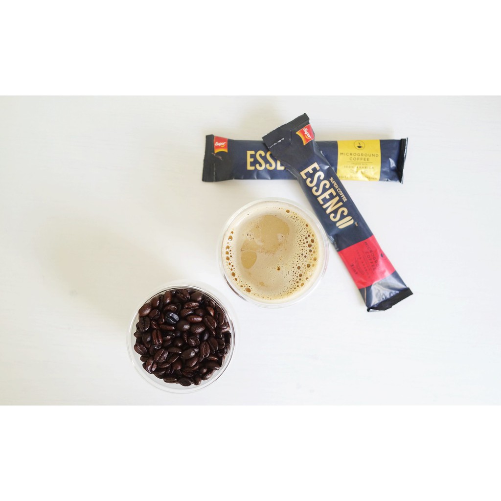 Cà phê hòa tan 3 in 1 Super Essenso Microground Coffee 3 in 1 Coffee Beans 20 x 25g (500g)