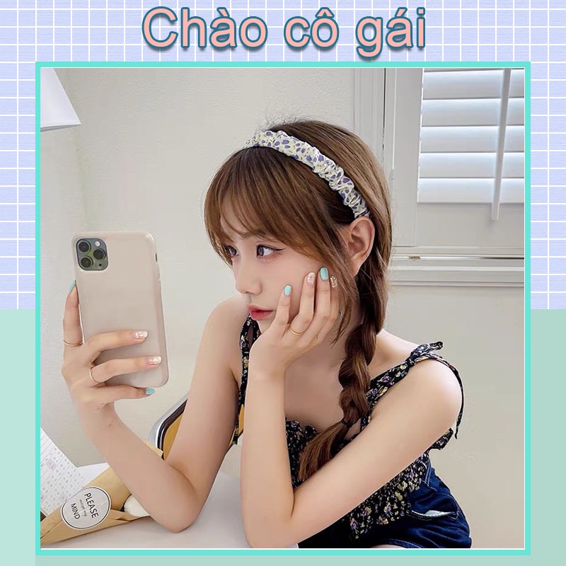 Băng Đô Cài Tóc Họa Tiết Hoa Phong Cách Hàn Quốc Thời Trang Cho Nữ