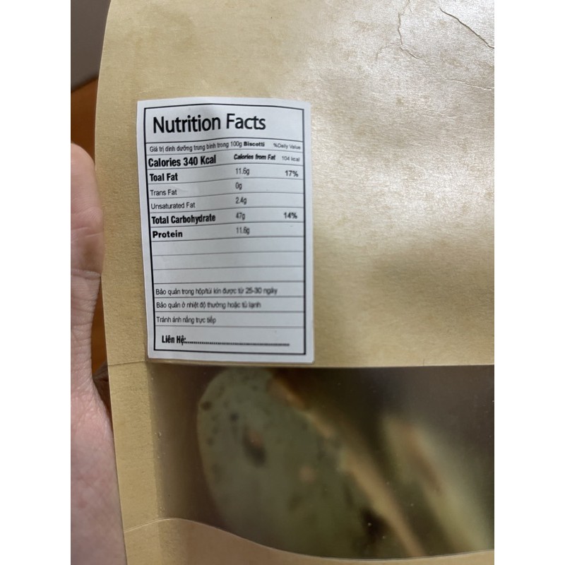 BISCOTTI / COOKIE NGUYÊN CÁM