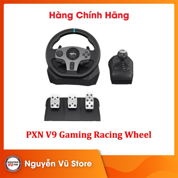 Vô lăng chơi game PXN V9 Gaming Racing Wheel - Hàng Chính Hãng