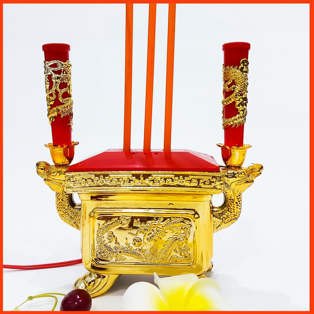 LƯ HƯƠNG ĐIỆN TỬ HÌNH VUÔNG - TRƯNG BÀN THỜ - THỜ CÚNG