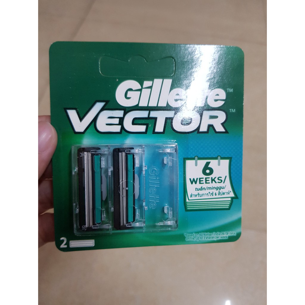 Dao cạo râu lưỡi kép Gillette Vector loại tốt