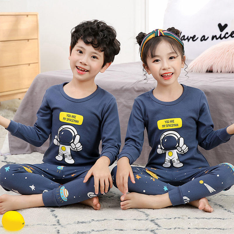 Bộ Đồ Ngủ Pijama 2 Món In Hoạt Hình Dễ Thương Cho Bé