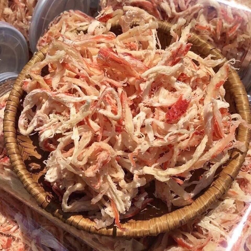 Mực xé sợi hấp nước dừa 250g