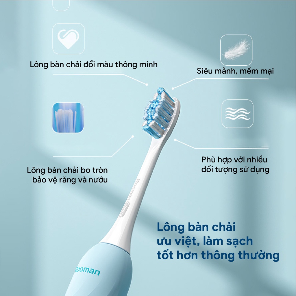 Bàn chải điện đánh răng công nghệ làm sạch T-FLASH MJ K5 động cơ Maglev