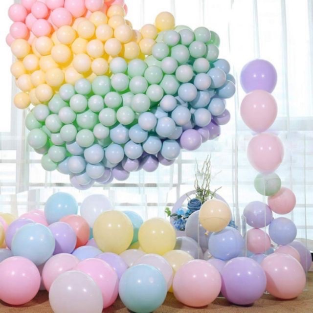Sỉ Bóng bay PASTEL [macaron] 100 quả 10” 25cm siêu đẹp, super rẻ SỈ 30K