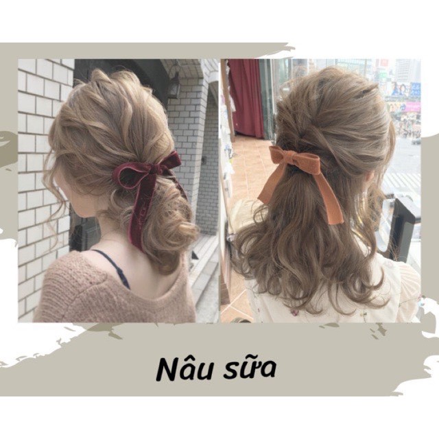 Thuốc nhuộm tóc Nâu sữa 💖 [dưỡng tóc]  [lên màu chuẩn] tự nhuộm tóc tại nhà tặng kèm Oxy trợ nhuộm và gang tay | BigBuy360 - bigbuy360.vn