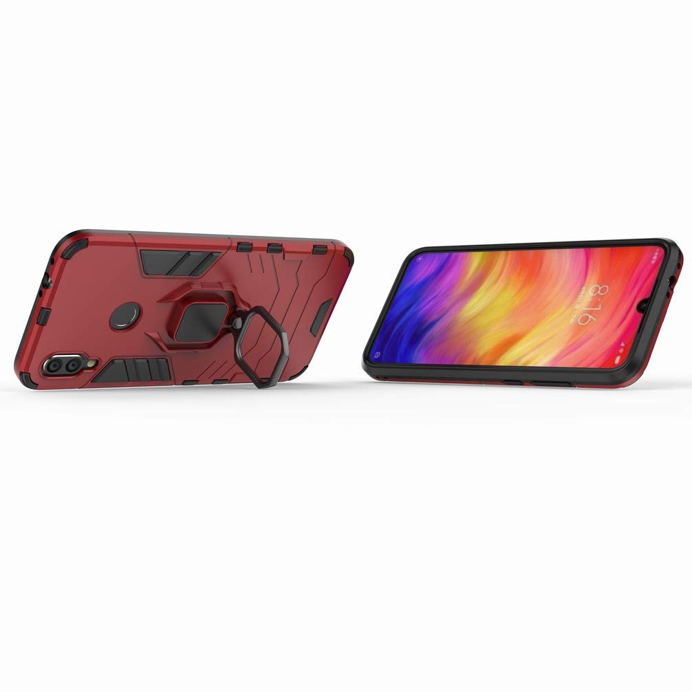 Ốp lưng Xiaomi Redmi Note 7/ Redmi Note 7 Pro iron man chống sốc kèm nhẫn iring chống xem video tiện lợi