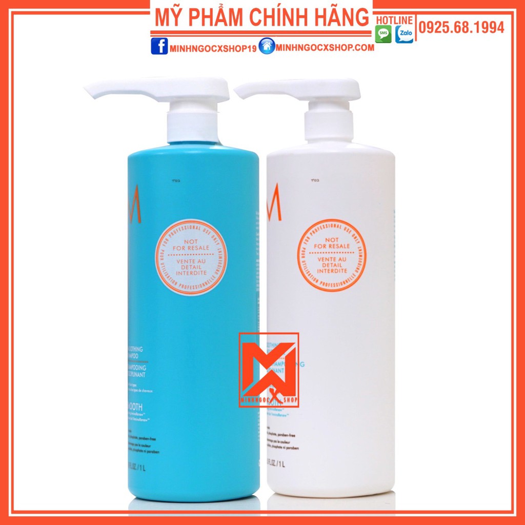 ✅[ MOROCCANOIL ] DẦU GỘI XẢ SIÊU MƯỢT MOROCCANOIL SMOOTH 1000ML CHÍNH HÃNG