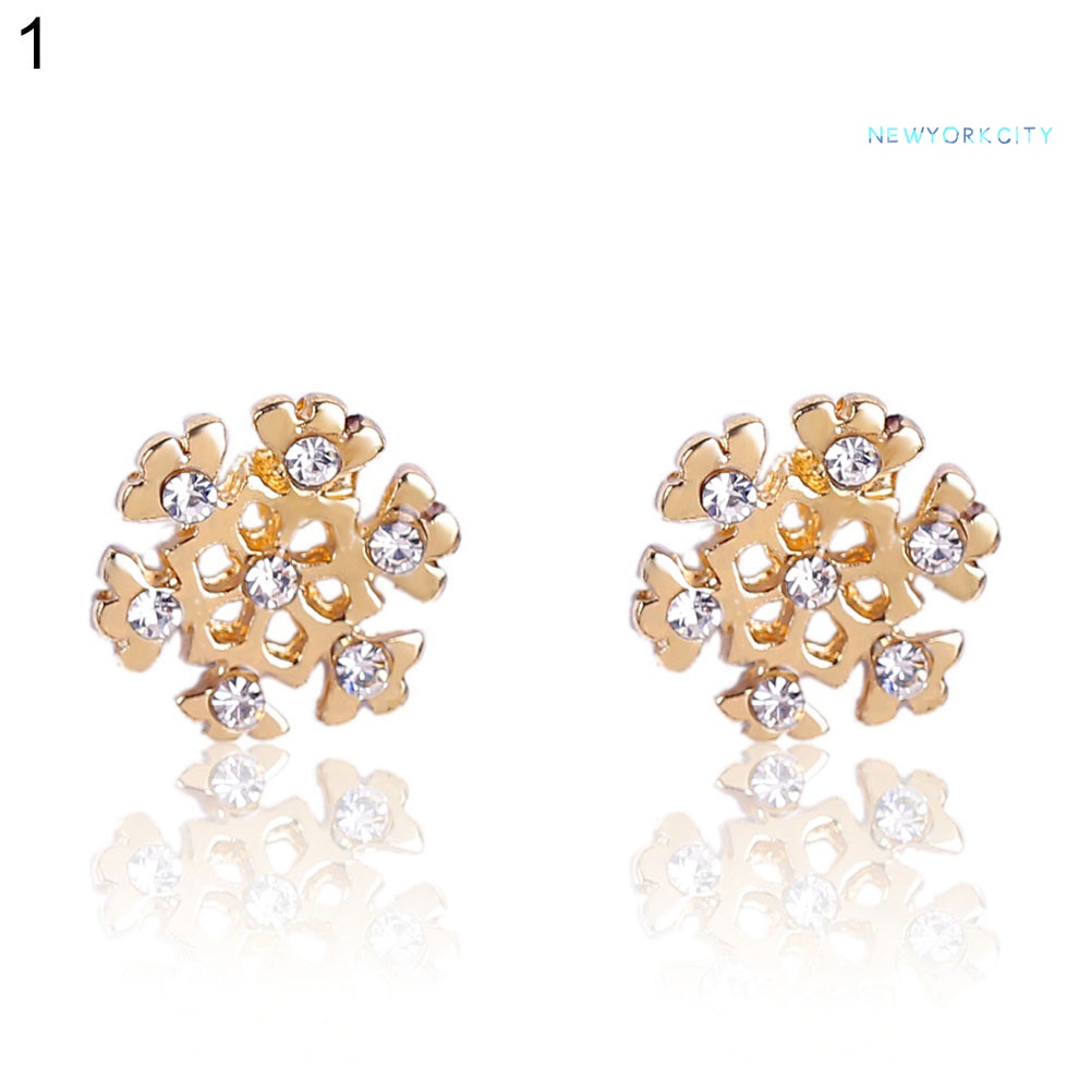 Khuyên Tai Hình Hoa Tuyết Giáng Sinh Thời Trang