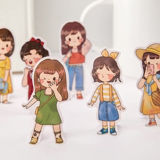D3 - set 20 sticker cậu bé, cô bé, con người