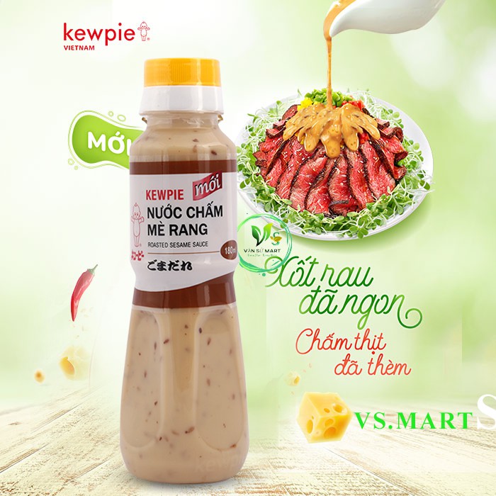 Sốt mè rang / Rong nho tách nước / Nước chấm mè rang kwepie Chai 180 ml