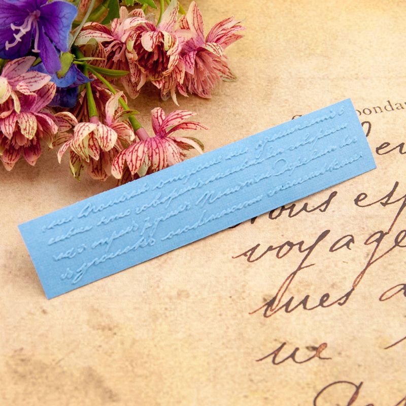 Khuôn Nhựa Dập Nổi Hình Chữ Tiếng Anh Dùng Để Trang Trí Sổ Tay/Thẻ/Album DIY